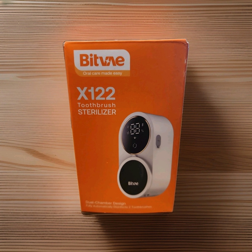 Bitvae X122 Toothbrush Sterilizer UV-C Air Circulation LED SmartScreen WhiteGold